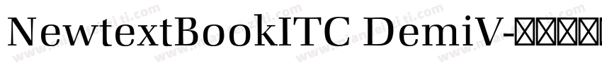 NewtextBookITC DemiV字体转换
